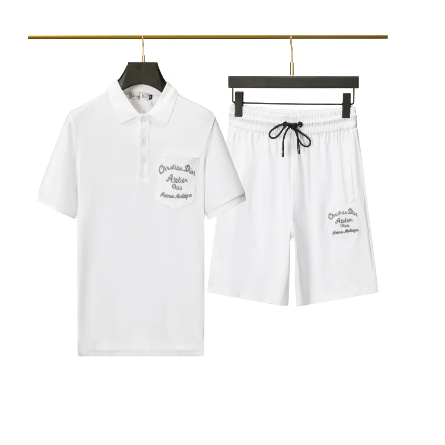 Christian Dior Atelier White Polo & Shorts Set