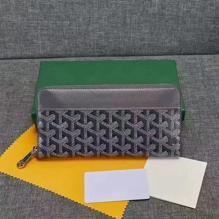Goyard YARD Monogram Wallet in Grey