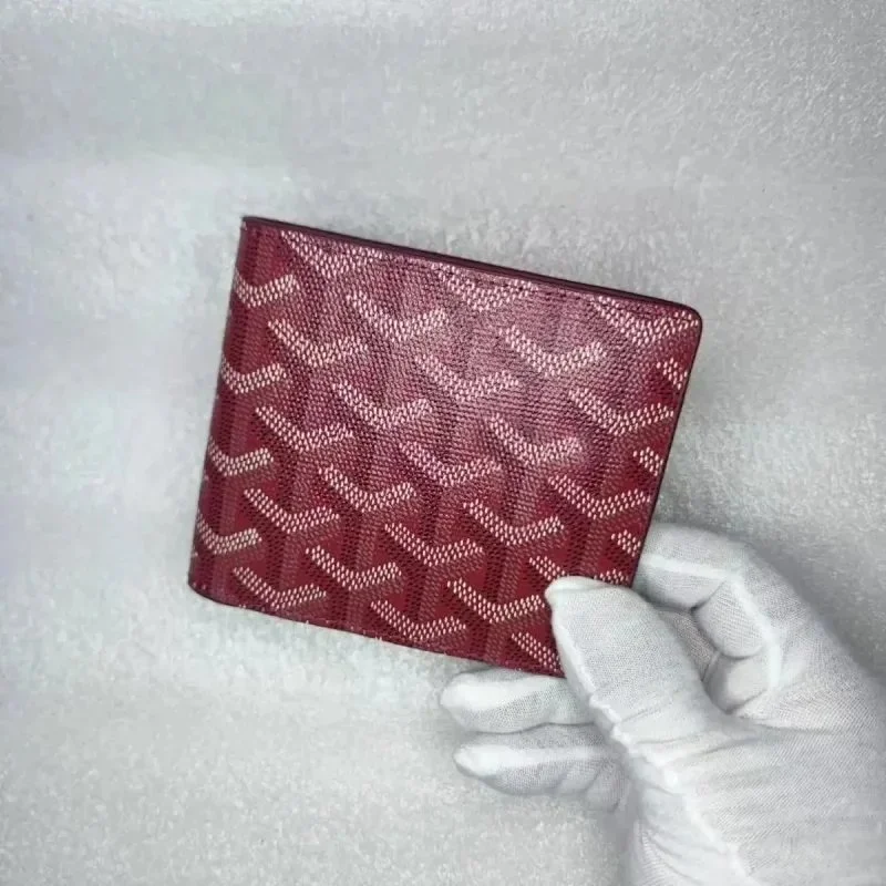 Goyard YARD Red Goyardine Bifold Wallet