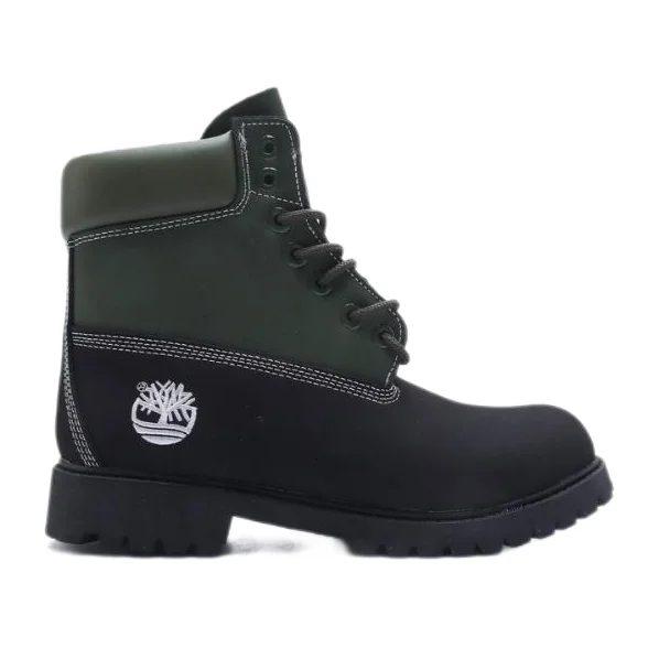 Timberland 6-Inch Premium Black/Green Boots