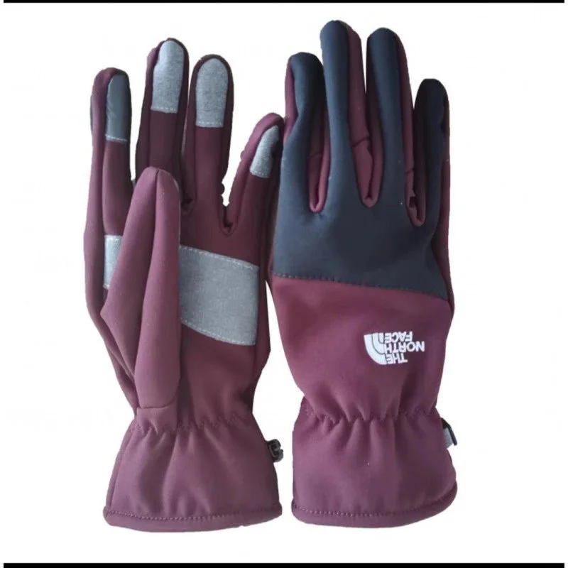 The North Face T-酒红色 Gloves Winter Wear