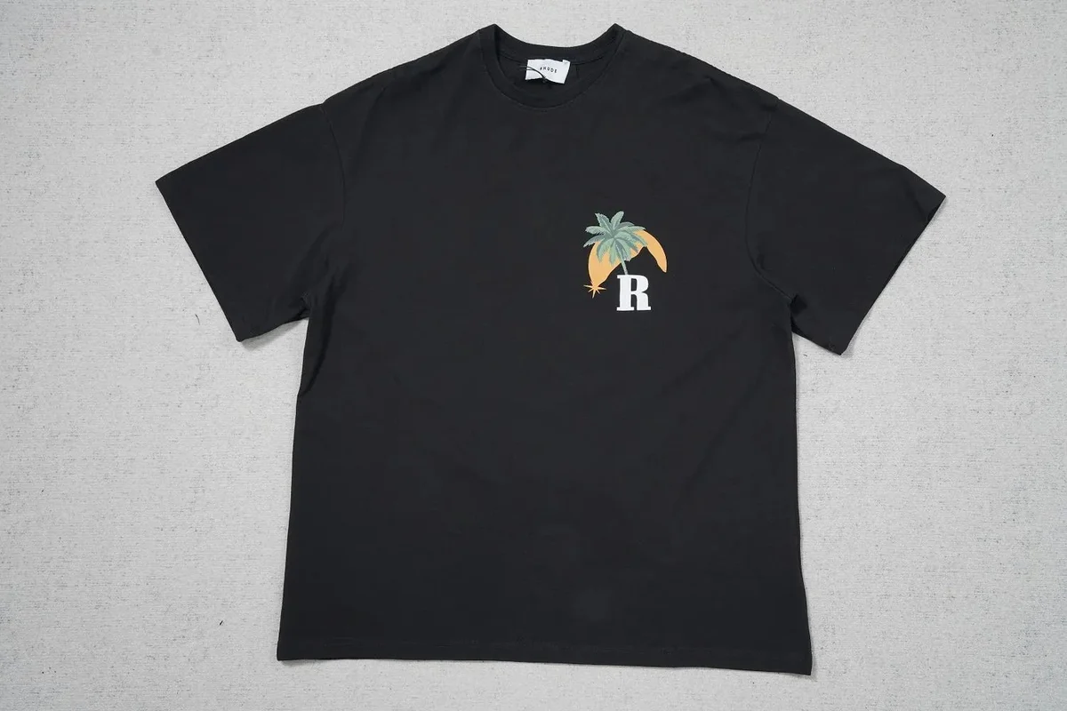Rick Owens R Logo Palm T-Shirt Black