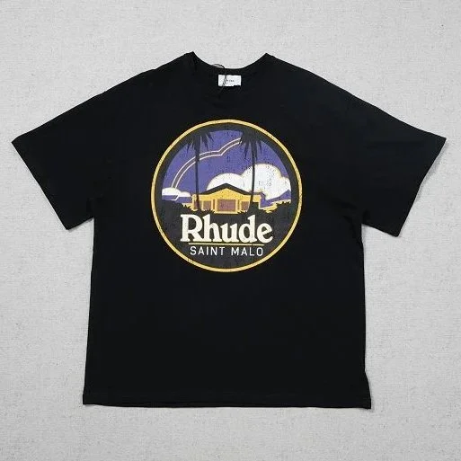 Rhude Saint Malo Black T-Shirt