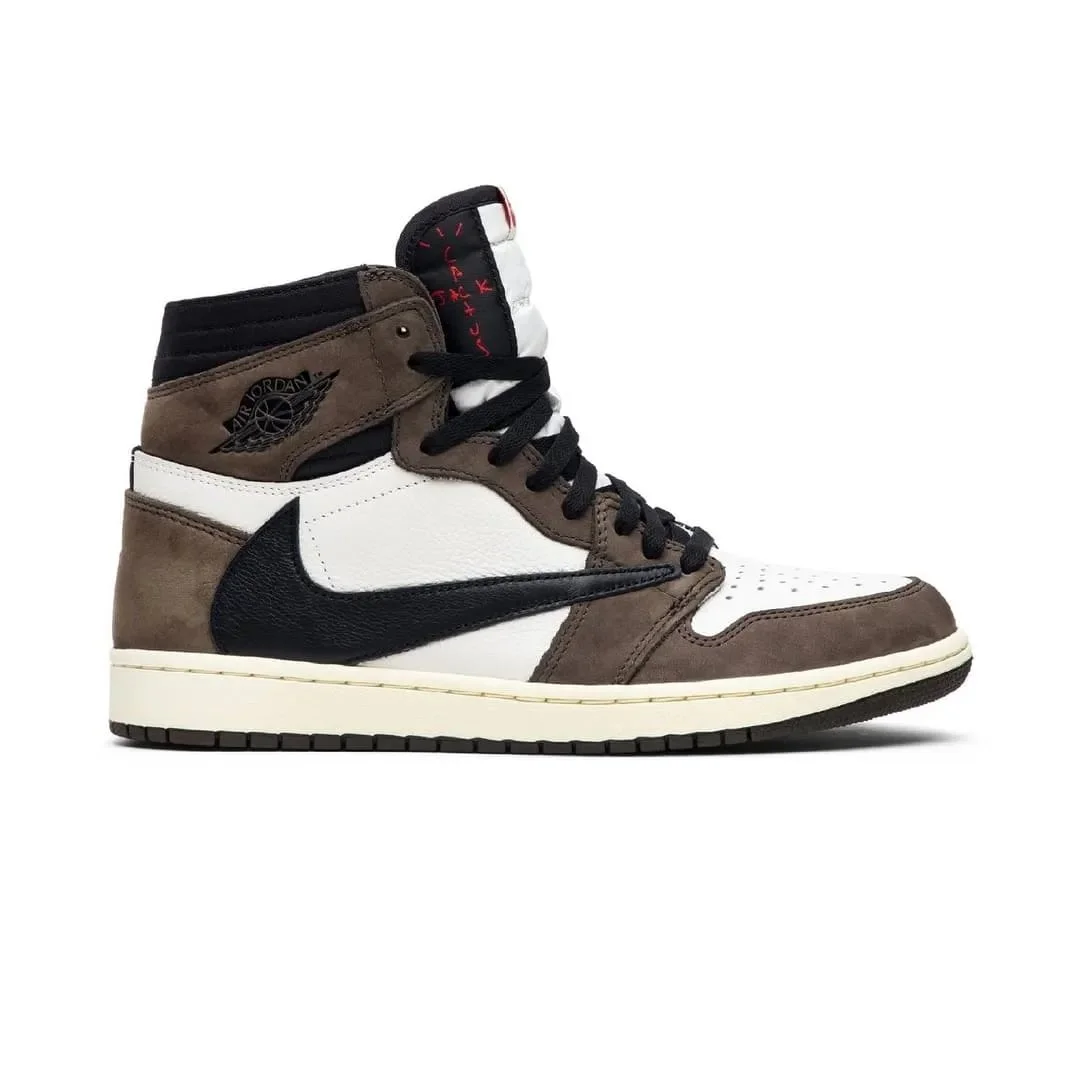 Nike Air Jordan 1 Travis Scott 'Cactus Jack' Brown Sneakers