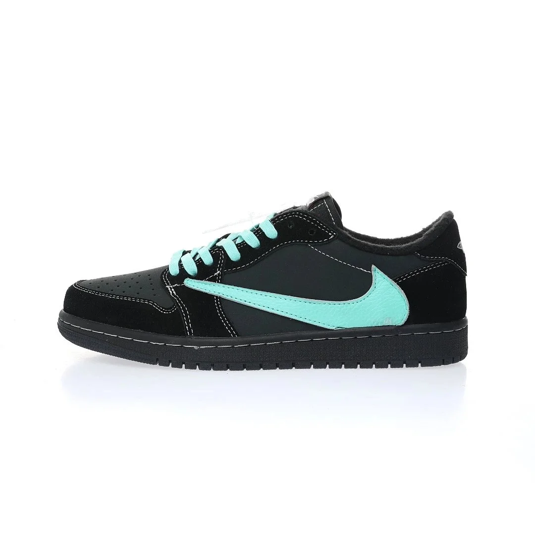 Nike Air Jordan 1 Low Black/Tiffany Blue Sneakers