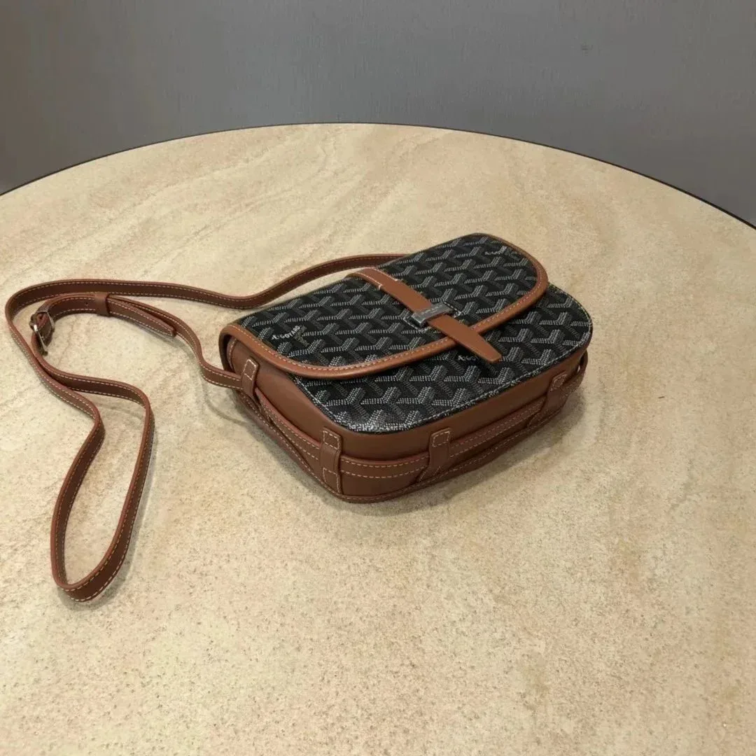 Goyard YARD Black & Tan Crossbody Bag