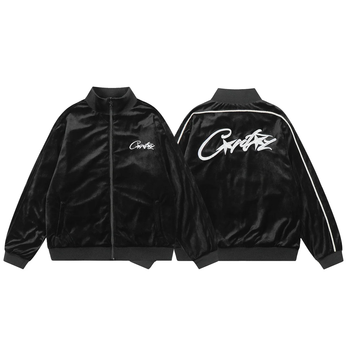 Trapstar Black White Logo Track Jacket