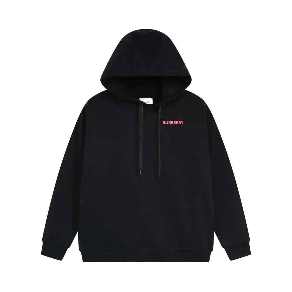 Burberry Black Pink Logo Hoodie