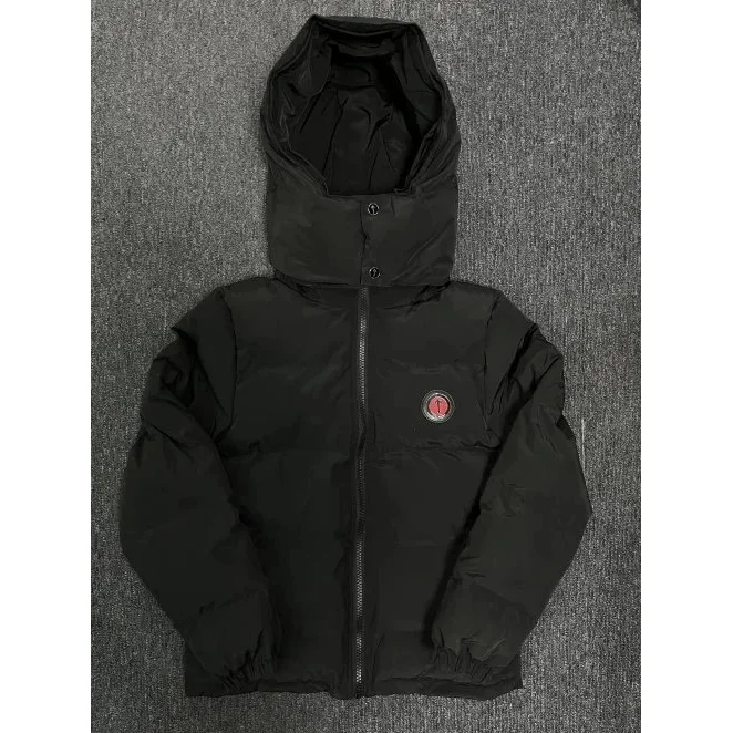 Black Hooded Puffer Jacket