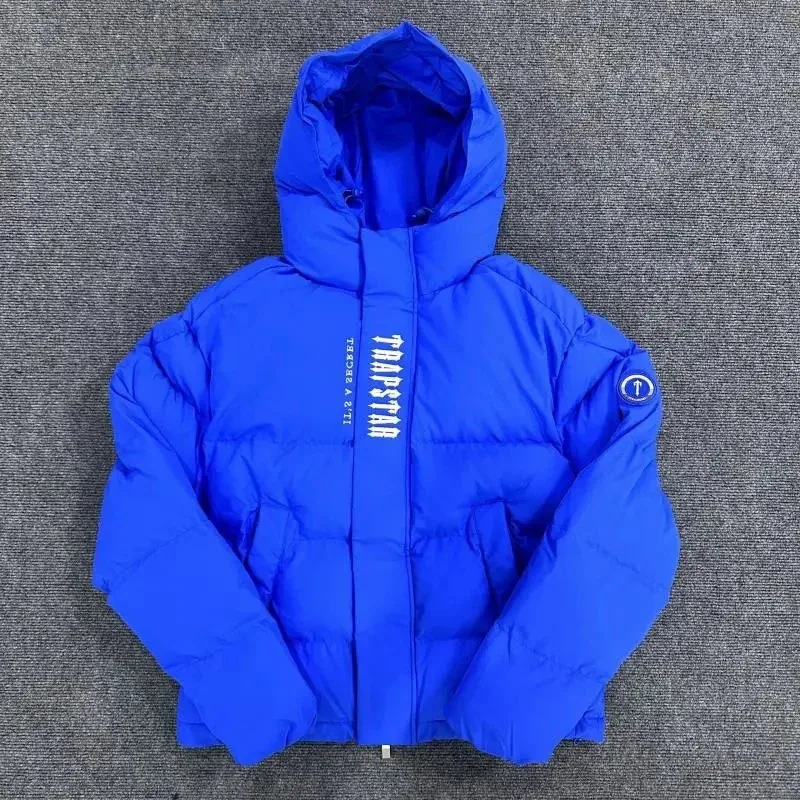 Trapstar Blue Hooded Puffer Jacket