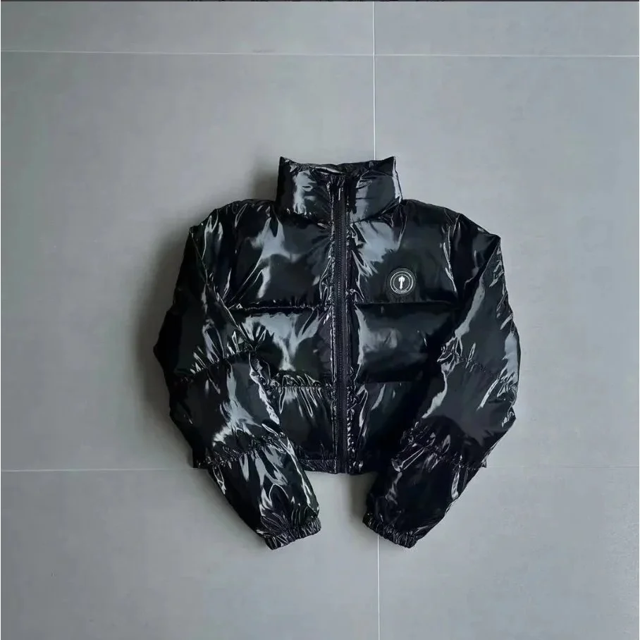 Black Glossy Puffer Jacket