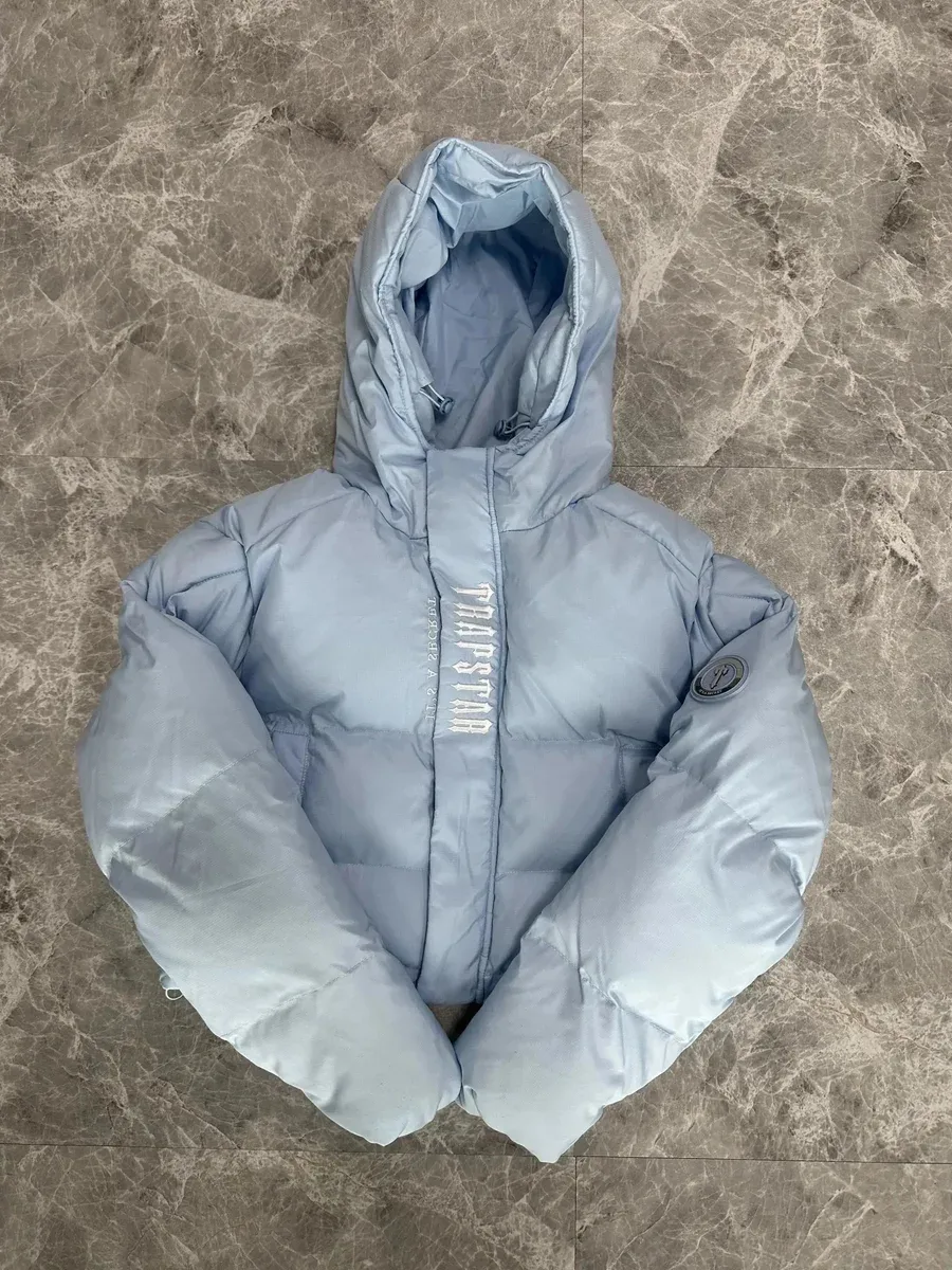 Trapstar Light Blue Hooded Puffer Jacket