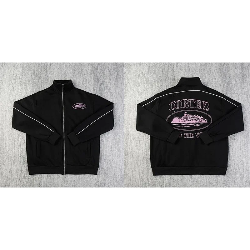 Cortez Black & Pink Track Jacket