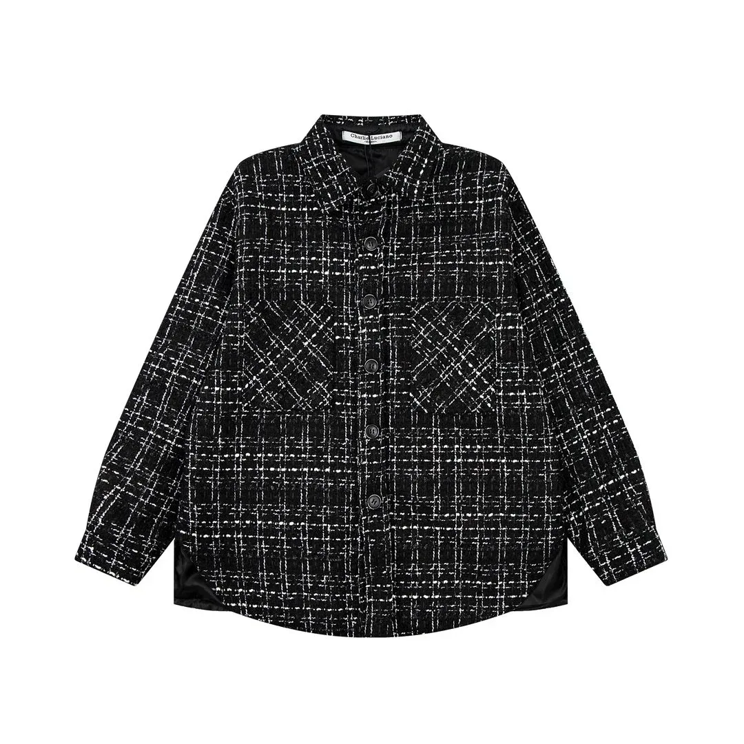 Charli Luciano Black & White Tweed Jacket