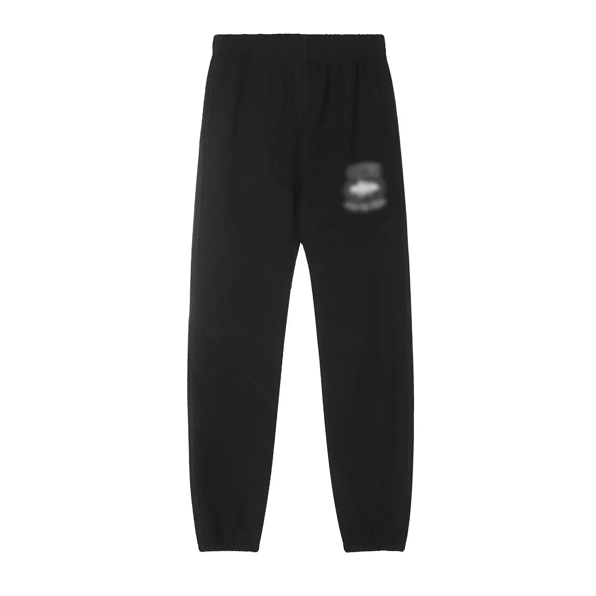 Black Solid Sweatpants