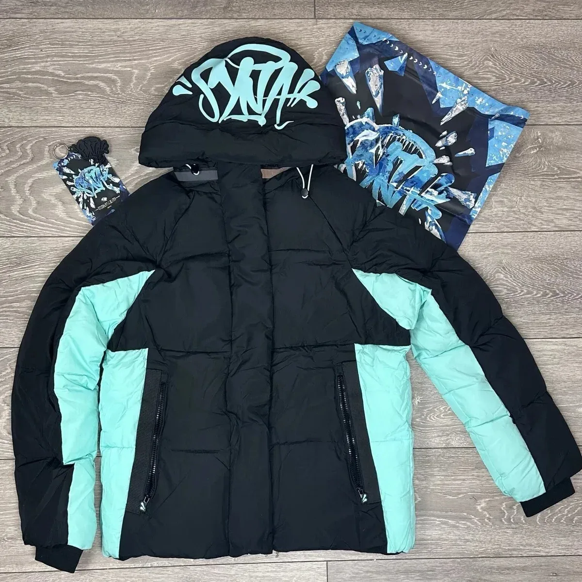 Black & Mint Syna World Jacket