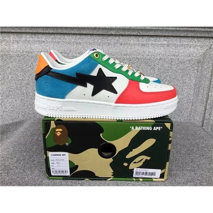 A Bathing Ape BAPE STA Triple Color Low Top Sneakers