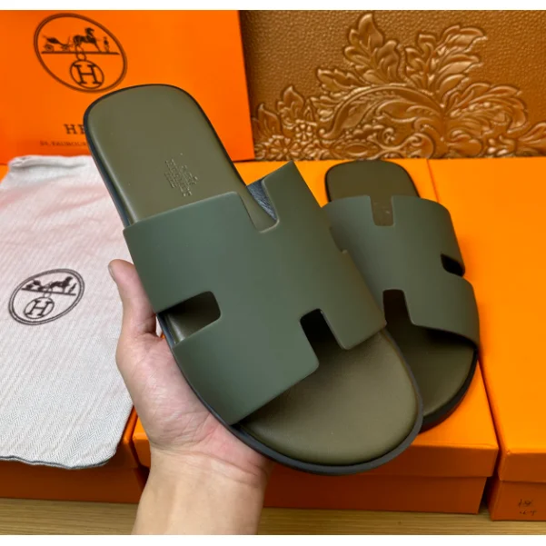 Hermès Birkin Olive Sandals
