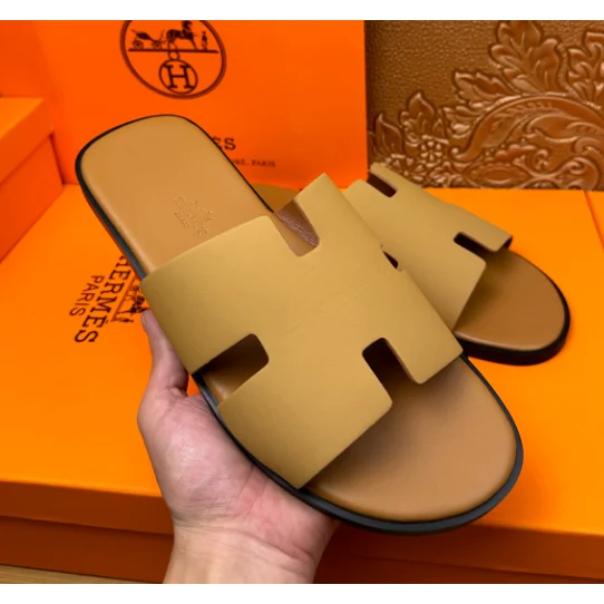 Hermès H-Birkin Camel Sandals