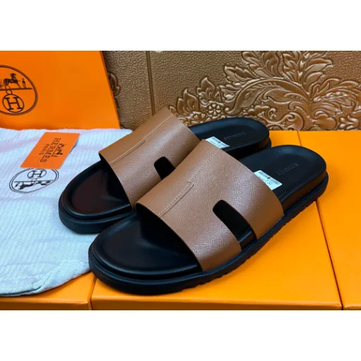 Hermès Birkin Tan Leather Sandals