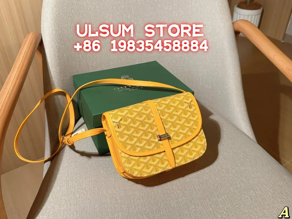 Goyard Goyardine Yellow Crossbody Bag