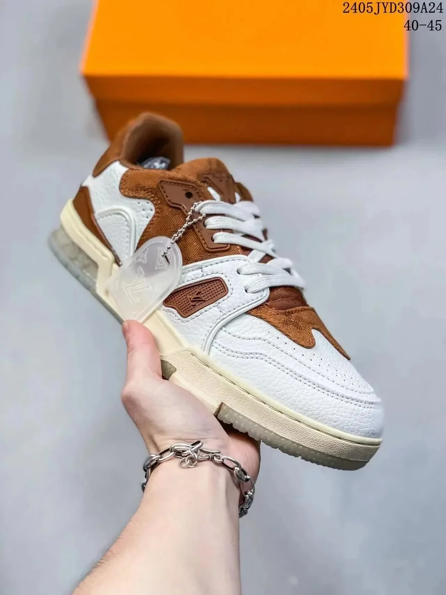 Louis Vuitton Tabi White & Brown Sneakers