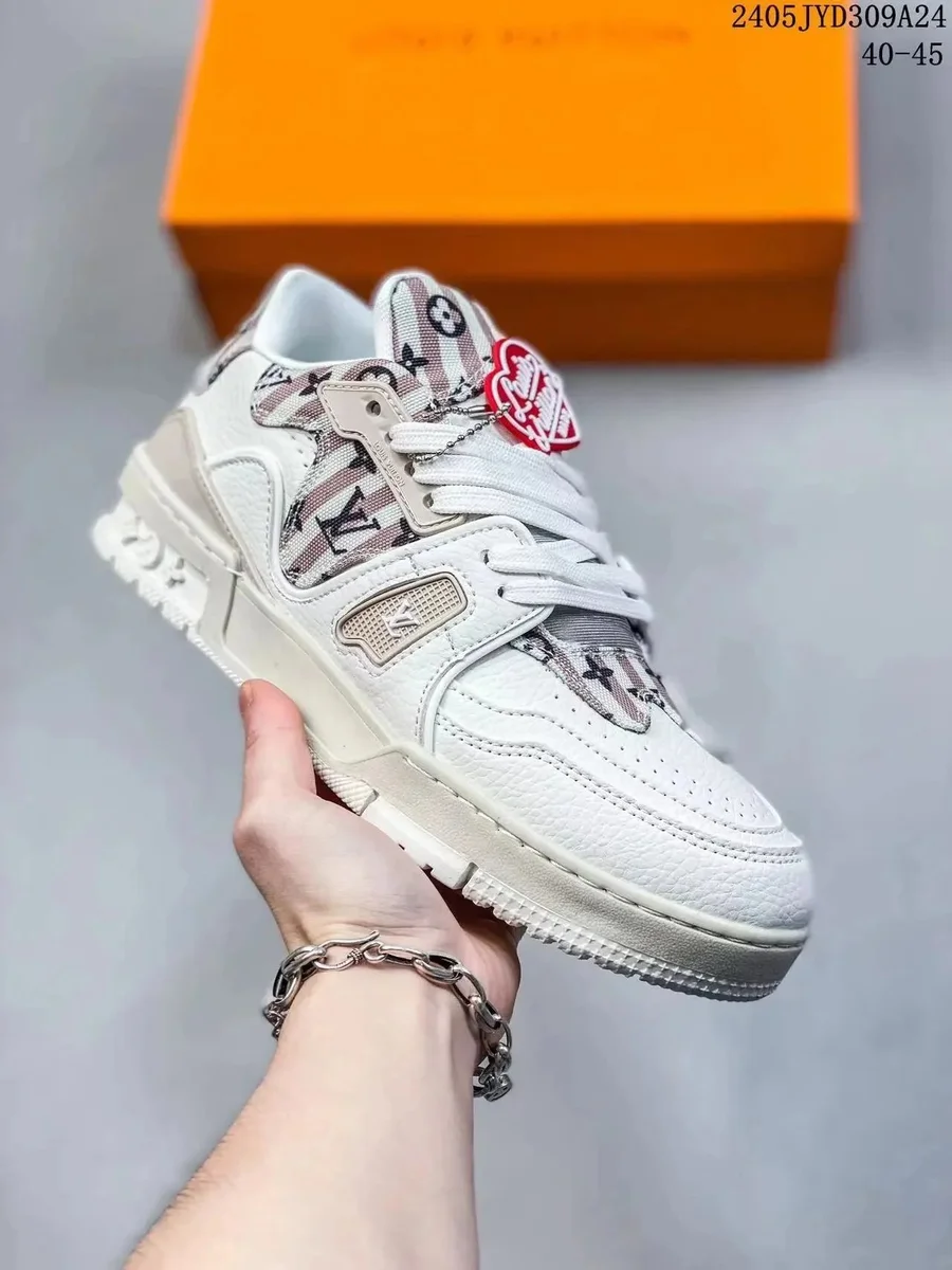 Louis Vuitton LV Trainer Monogram White Sneakers