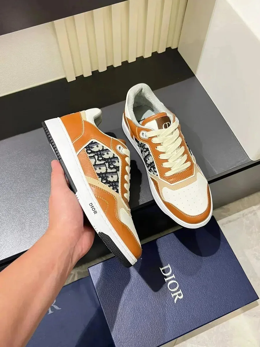 Dior Air Force 1 Tan/Black Sneakers