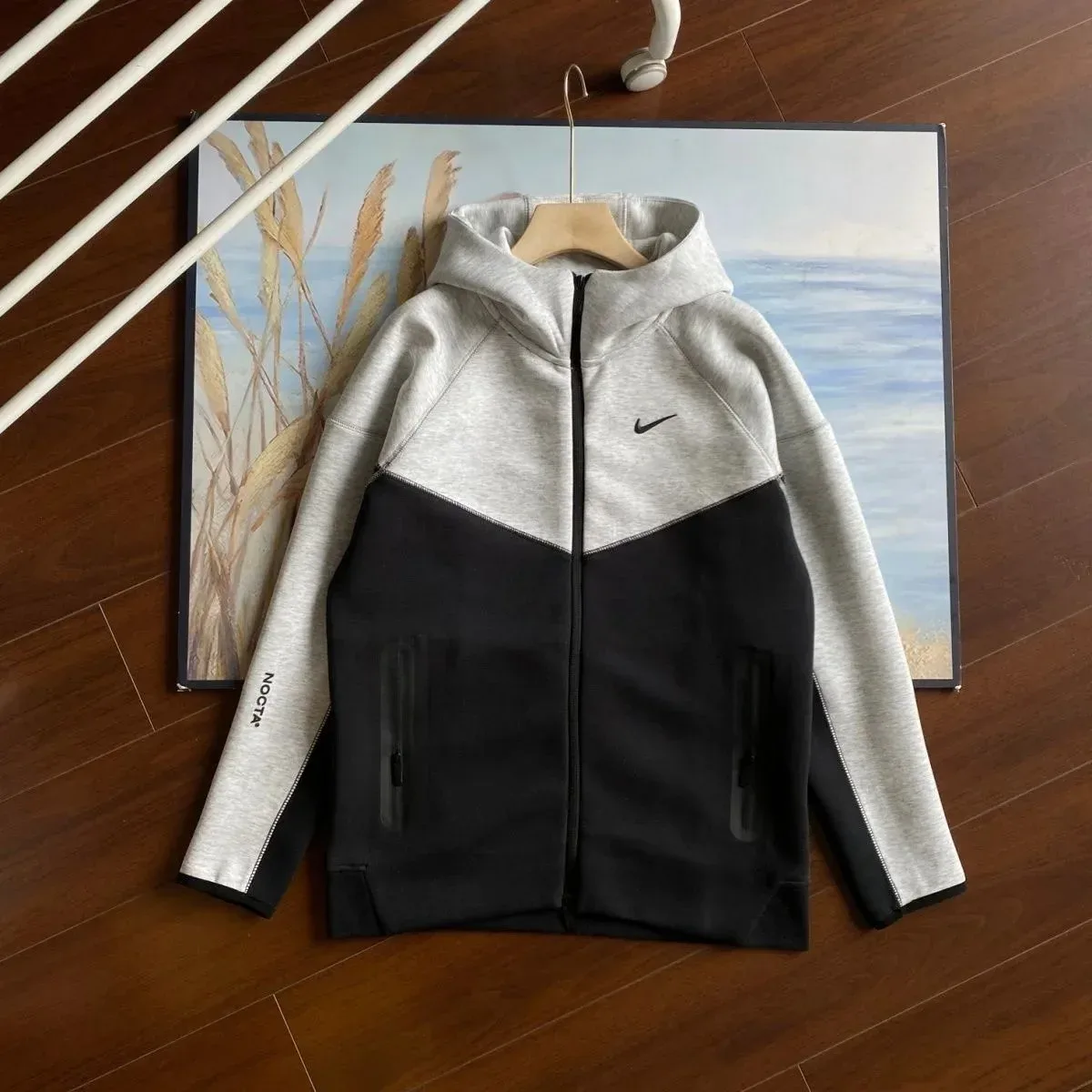 Nike Nocta Tech Fleece Hoodie Black/Grey