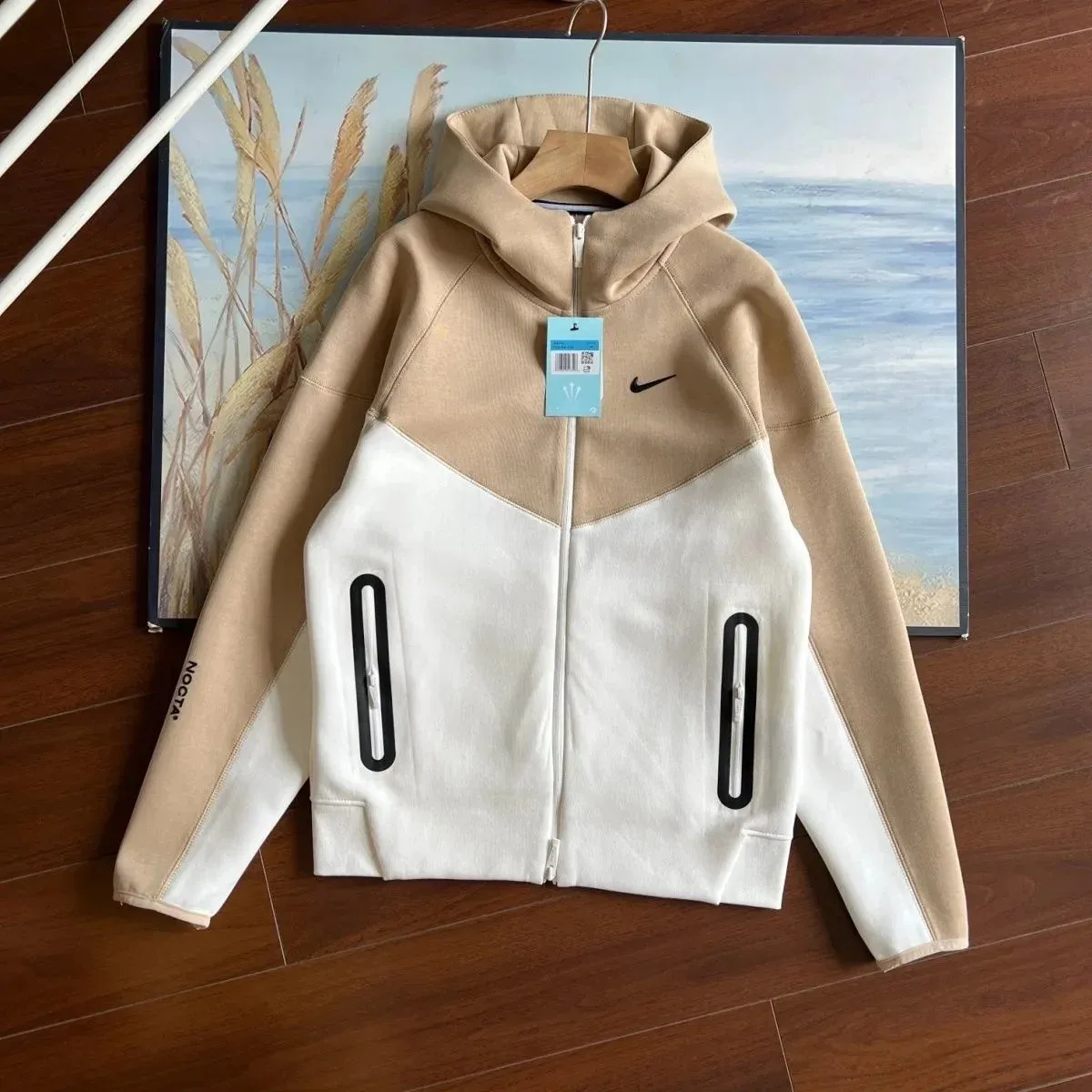 Nike Nocta Tech Fleece Hoodie Beige/White Jacket