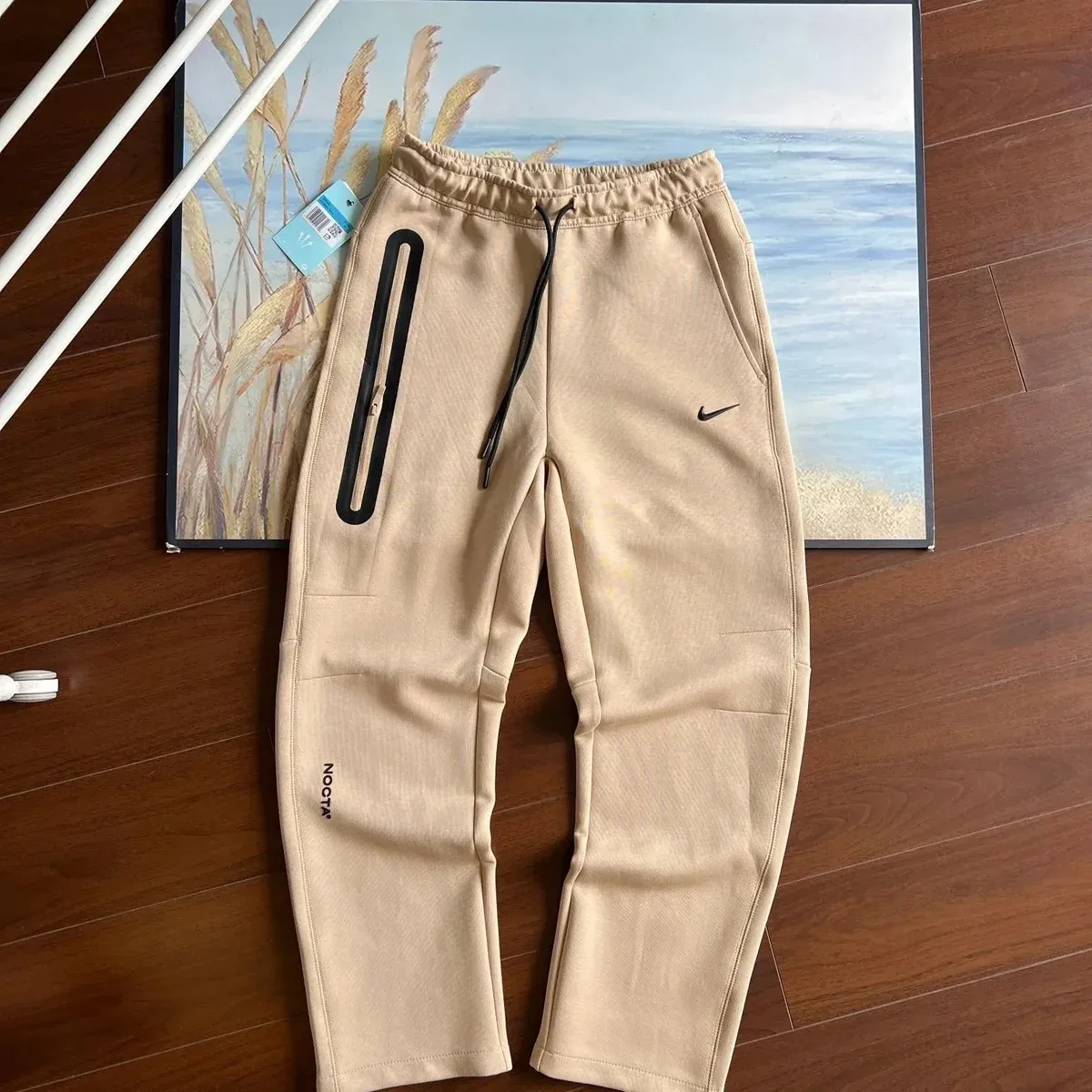 Nike Nocta Beige Tech Fleece Sweatpants