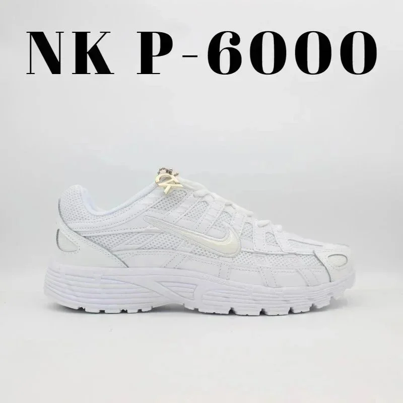 Nike P-6000 White Solid Sneakers