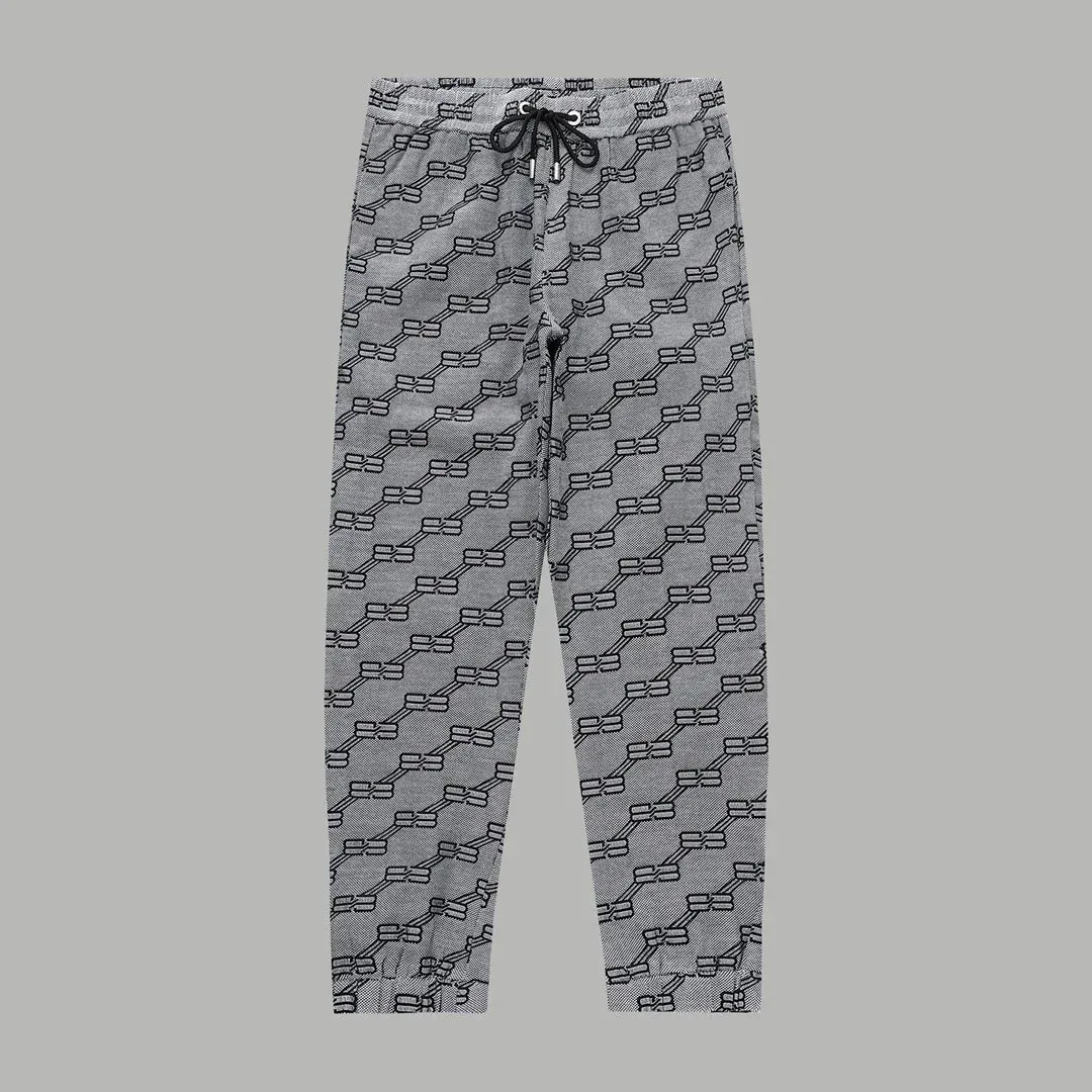 Patterned Grey Sweatpants