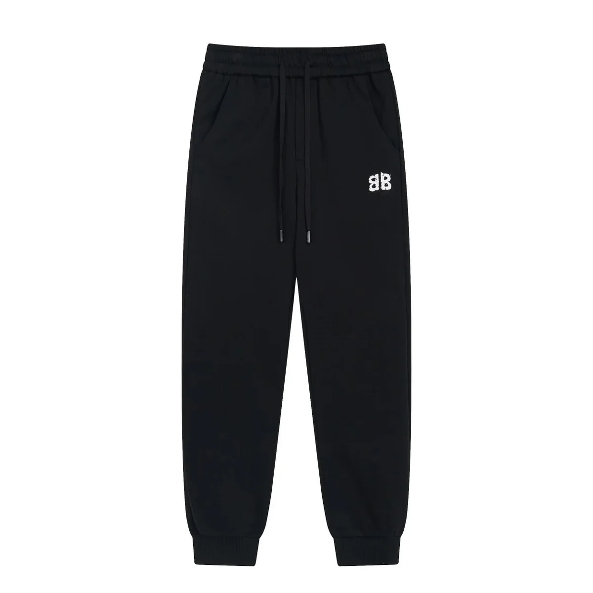 Black 'ab' Embroidered Sweatpants