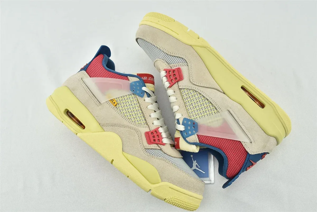 Nike Air Jordan 4 Pink Blue Sneakers
