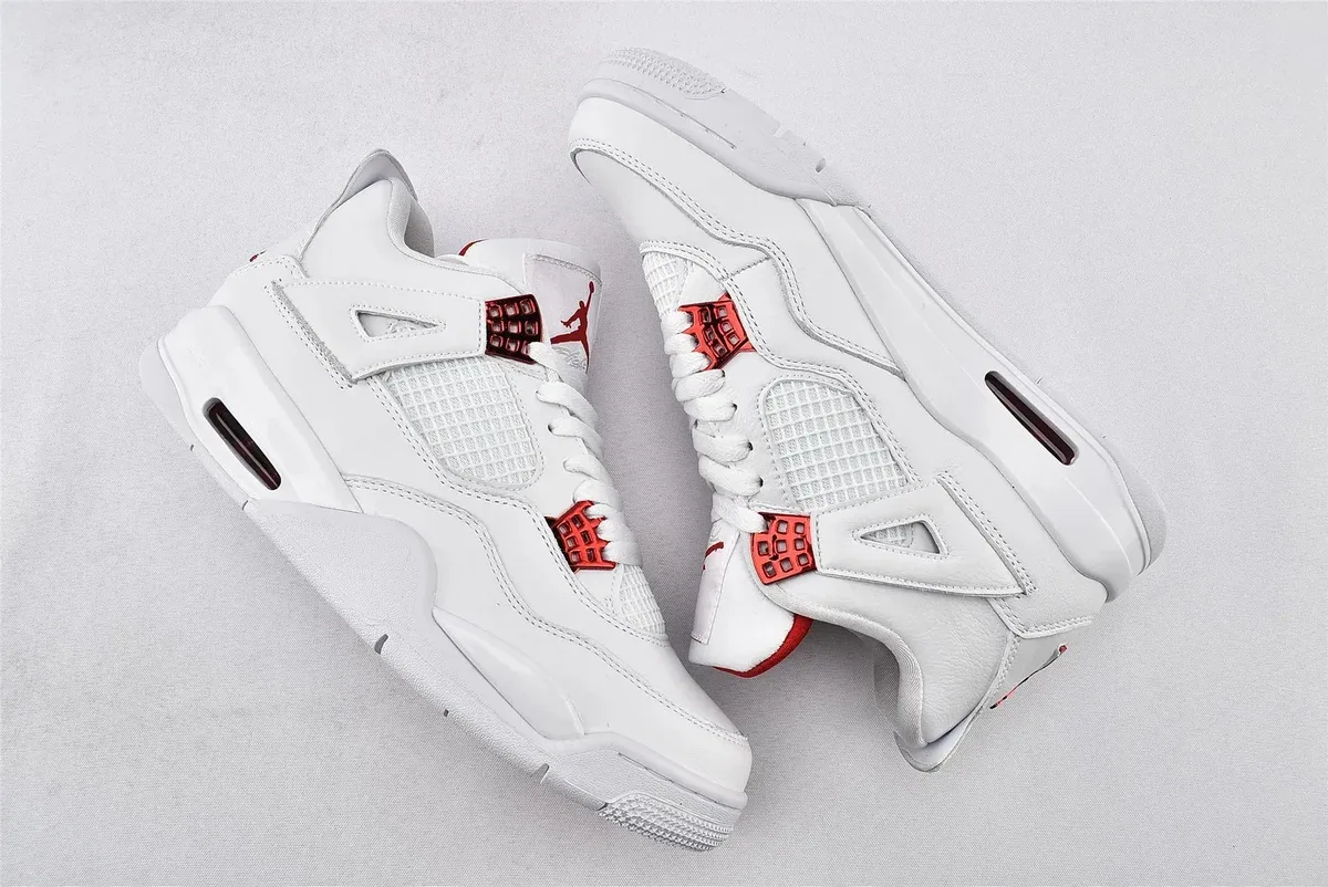 Nike Air Jordan 4 White/University Red Sneakers