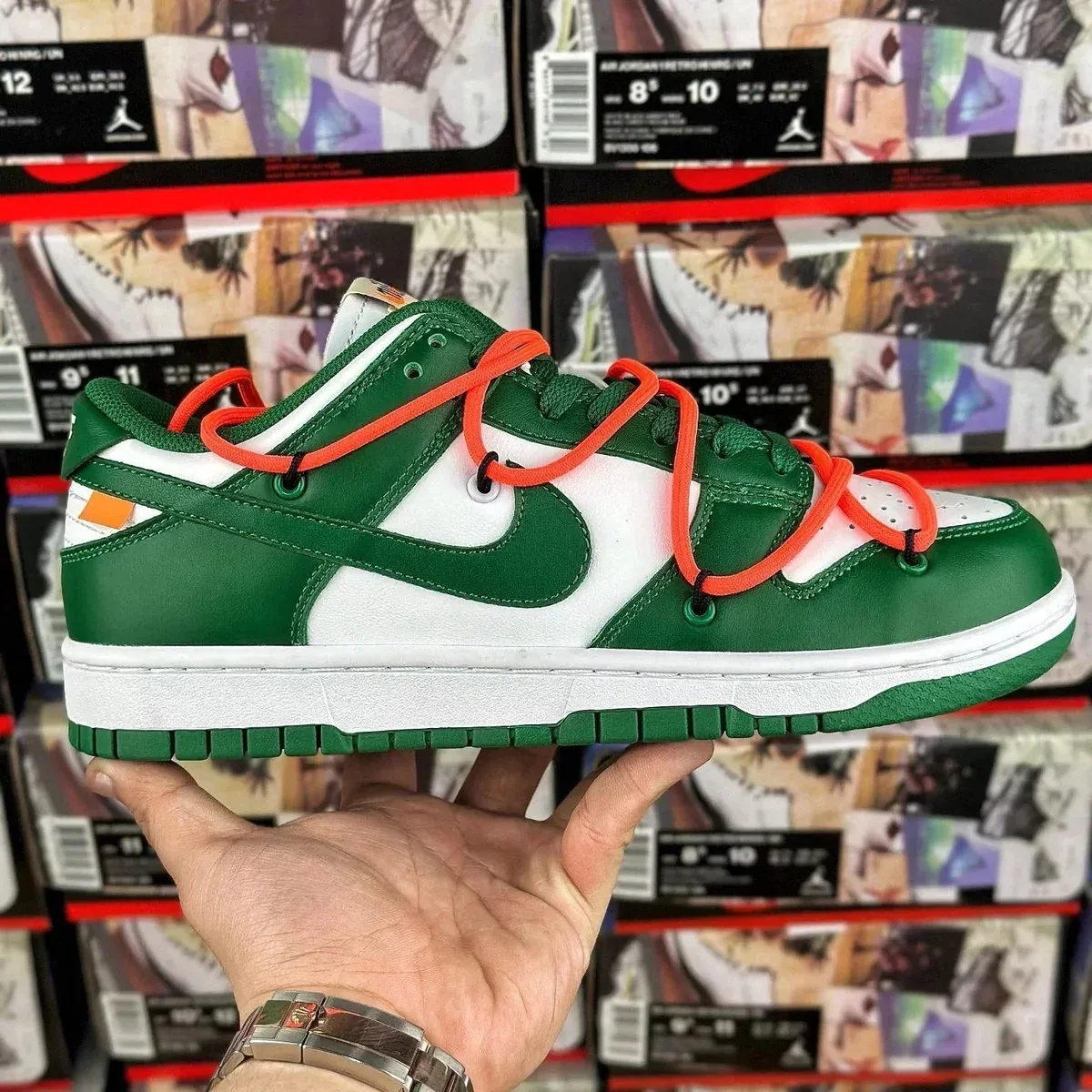 Nike Off-White x Dunk Low White Green CT0856-100 Sneakers