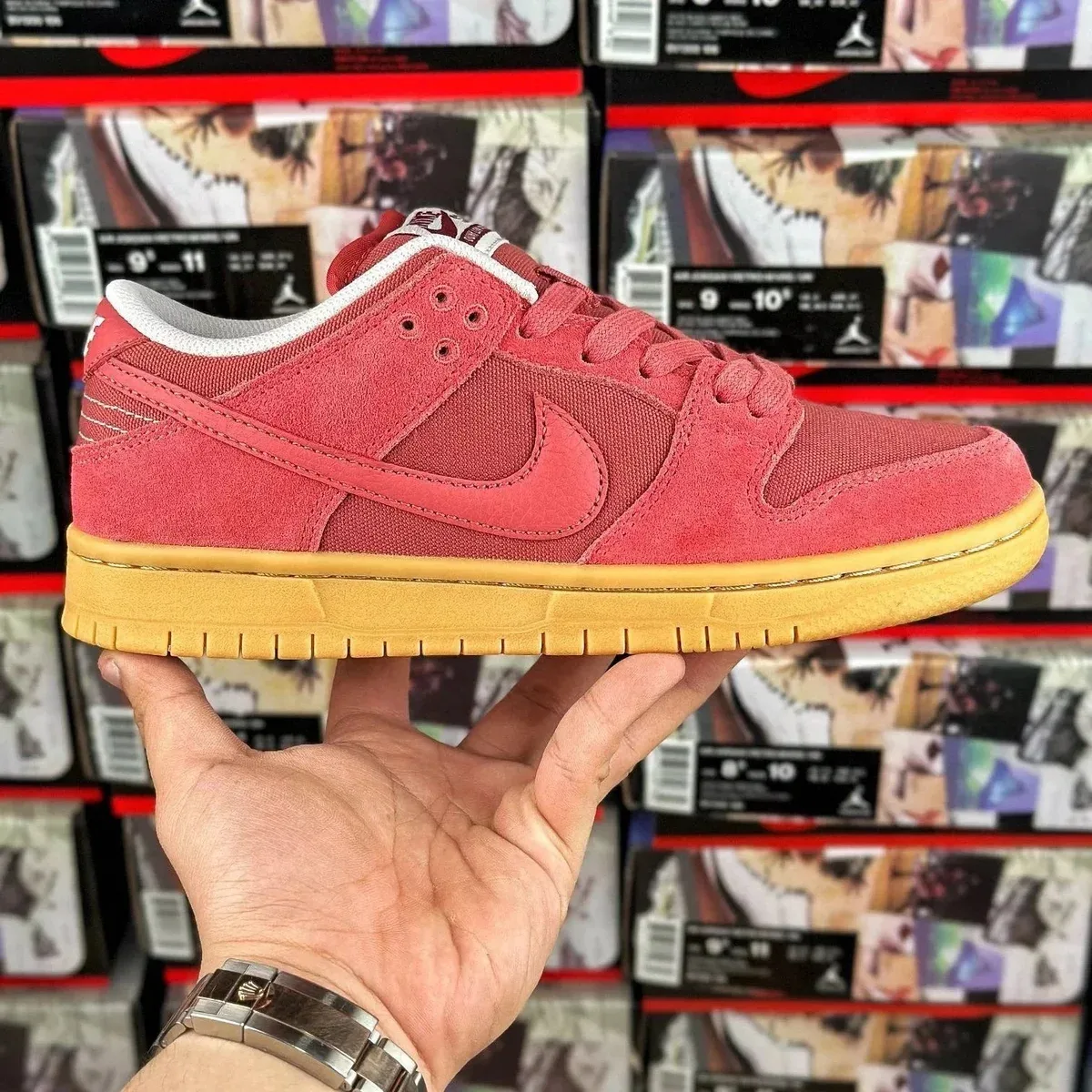 Nike SB Dunk Low Red Gum Sneakers