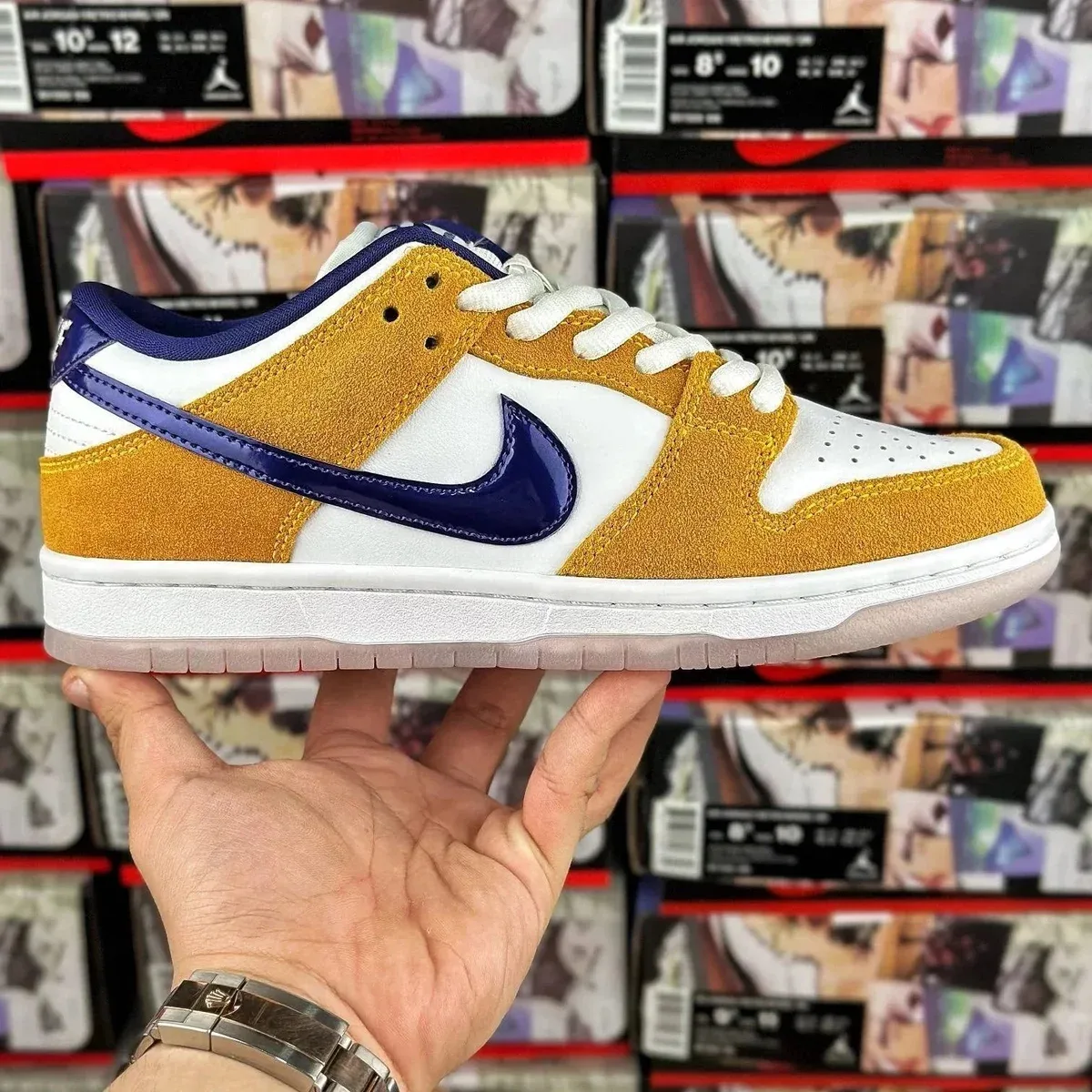 Nike Dunk Low Laser Orange 湖人 BQ6817-800 Sneakers
