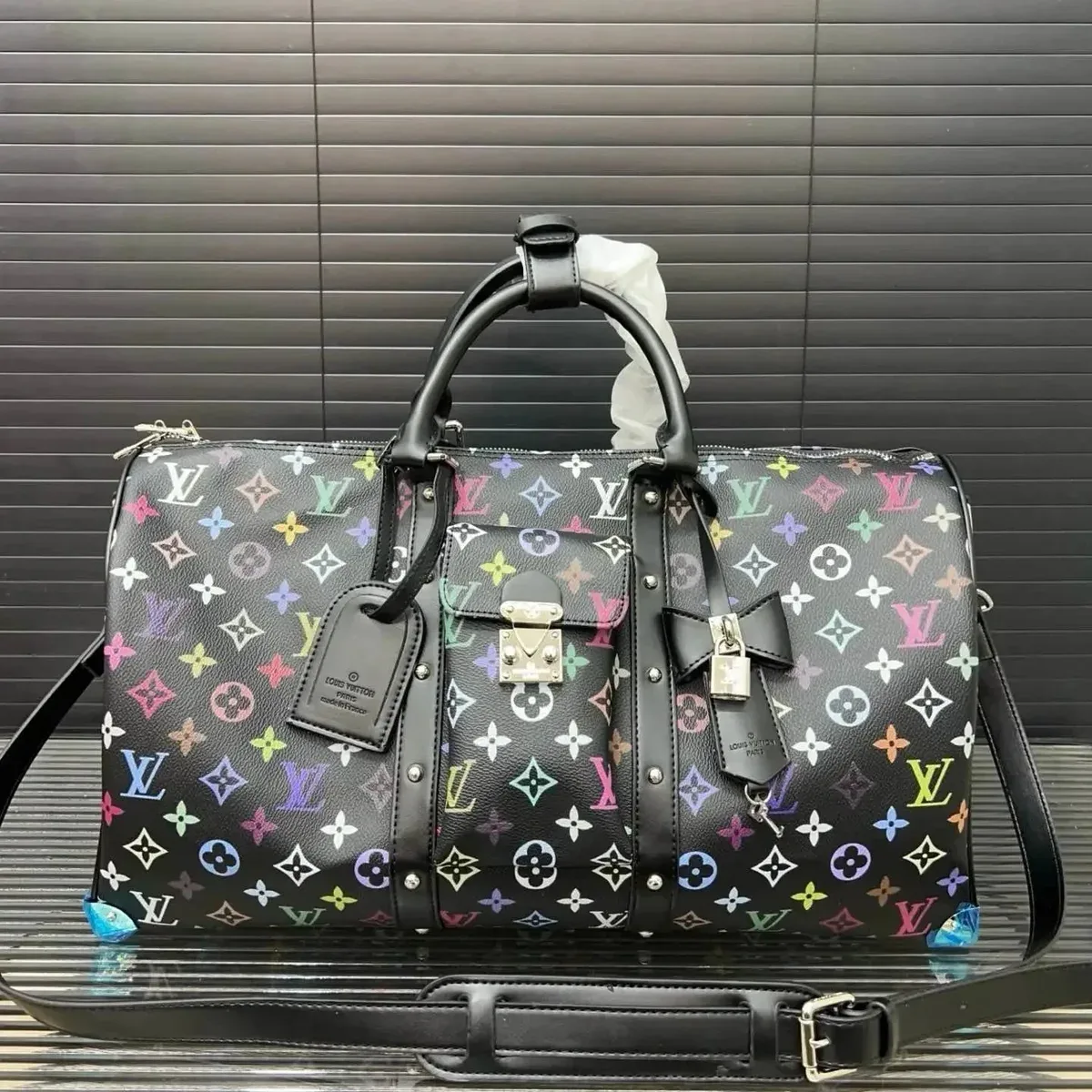 Louis Vuitton Keepall Multicolor Monogram Duffle Bag