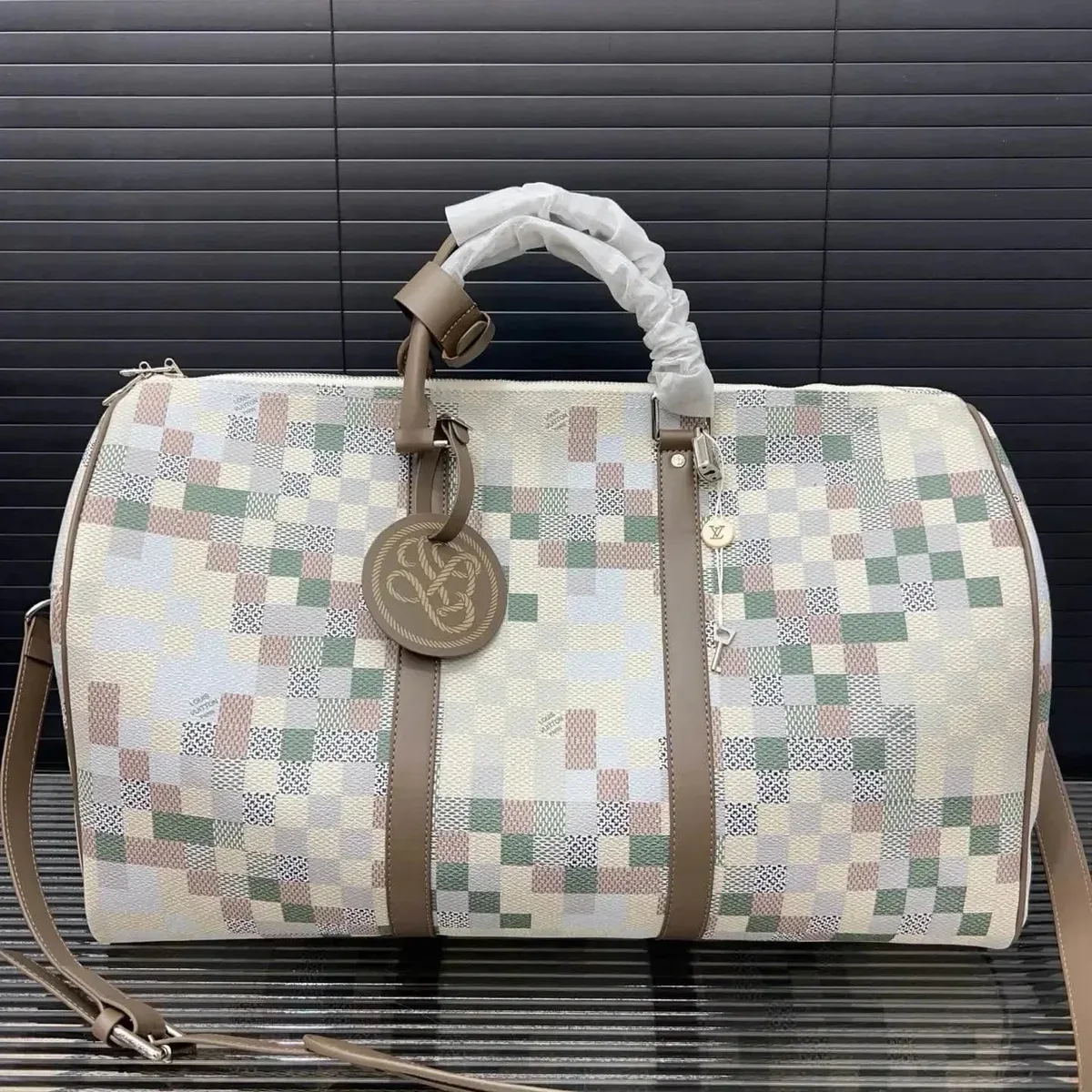 Louis Vuitton Keepall Damier Ebene Travel Bag