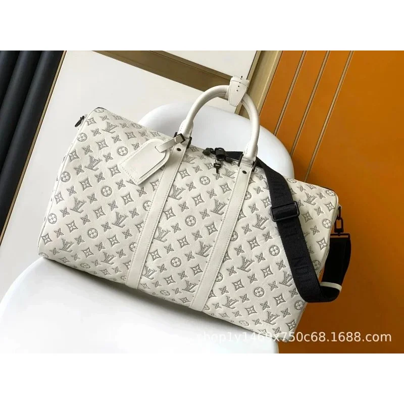 Louis Vuitton Keepall Monogram Embossed Travel Bag