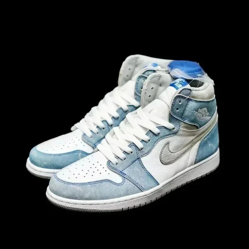 Nike Air Jordan 1 Light Blue Denim Sneakers