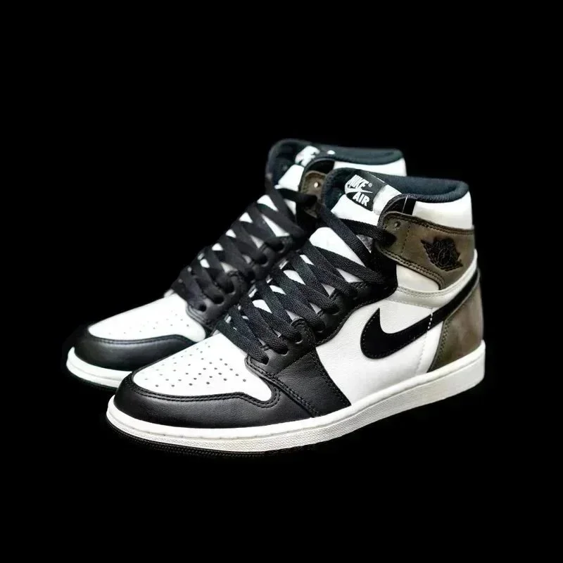 Nike Air Jordan 1 High Black/Olive/White Sneakers