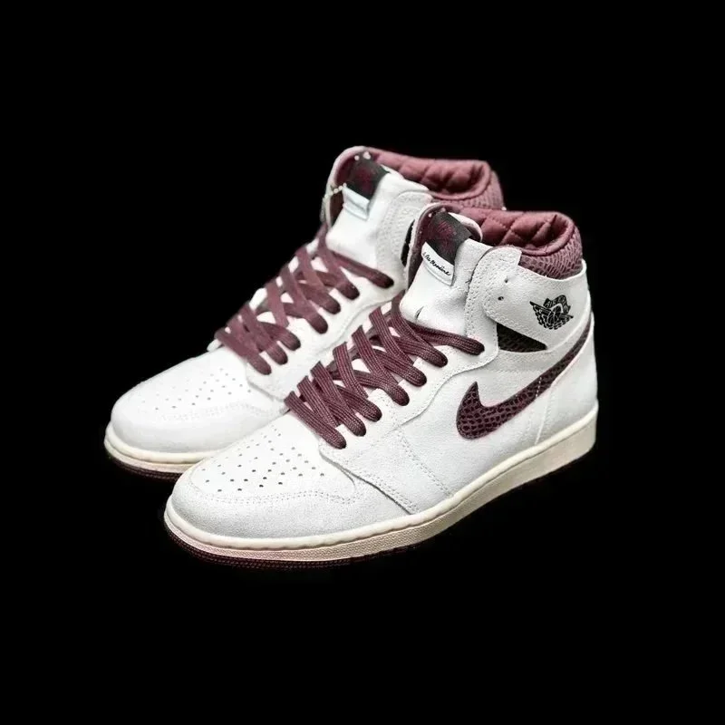 Nike Air Jordan 1 High Burgundy/White Sneakers