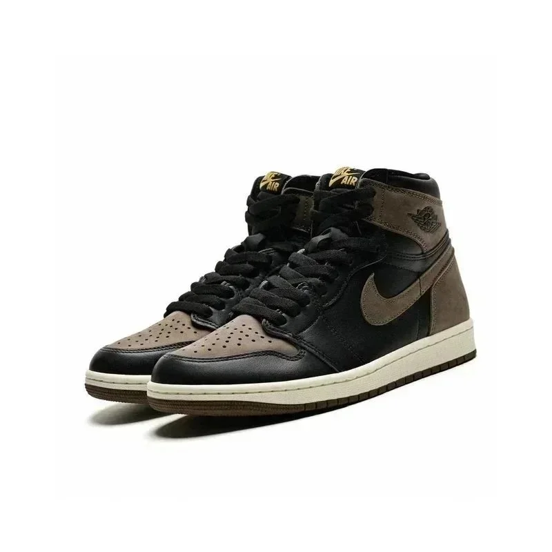 Nike Air Jordan 1 Black/Brown Sneakers