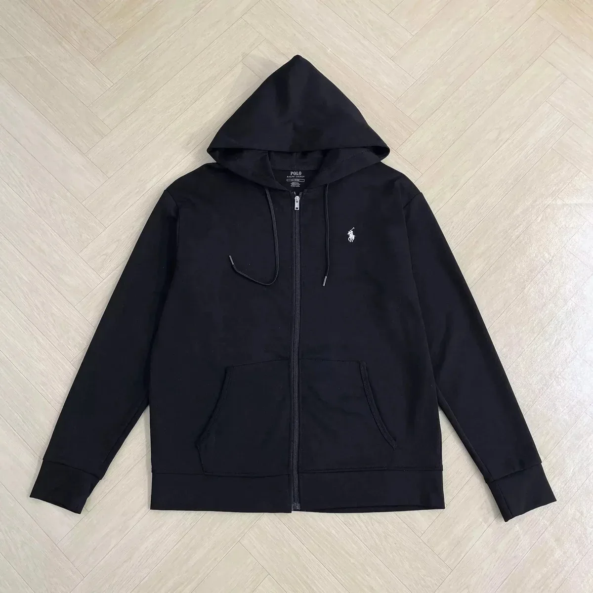 Polo Ralph Lauren Black Zip-Up Hoodie