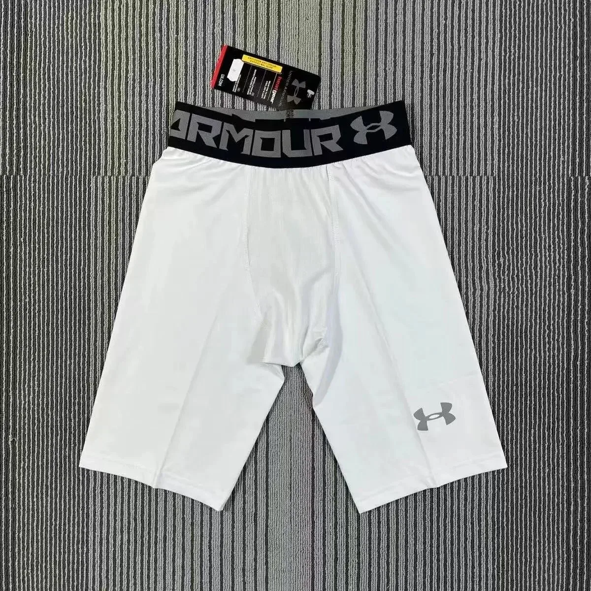 Under Armour U-运动内裤 White Compression Shorts