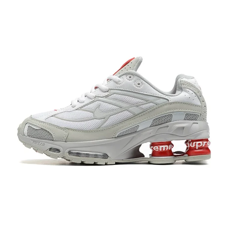 Nike Shox R4 White/Red Sneakers