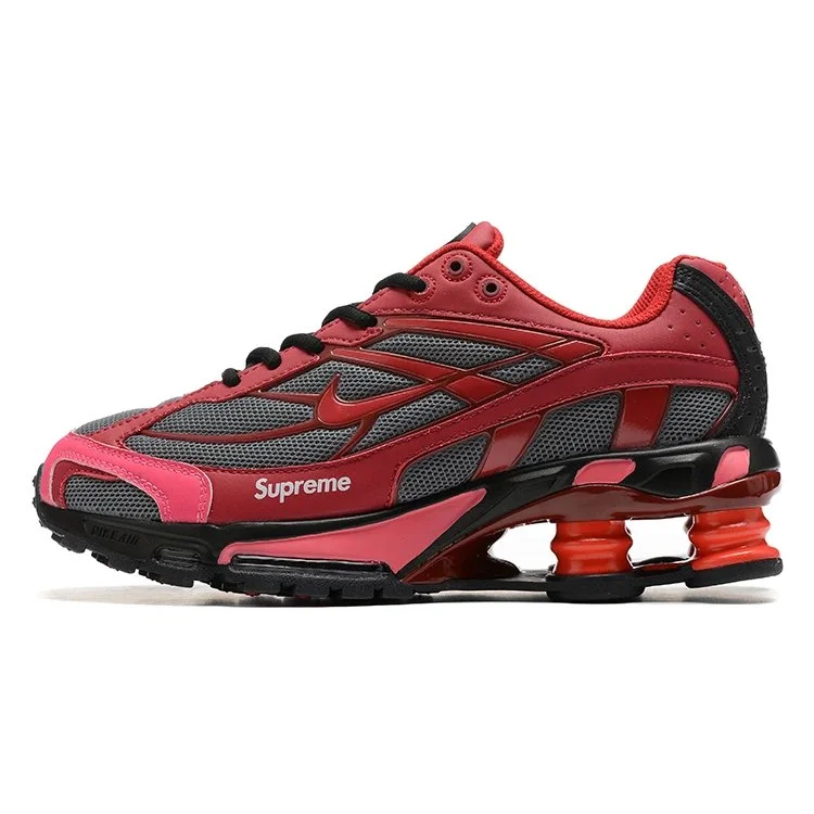 Supreme x Nike Shox Supreme Red Sneakers